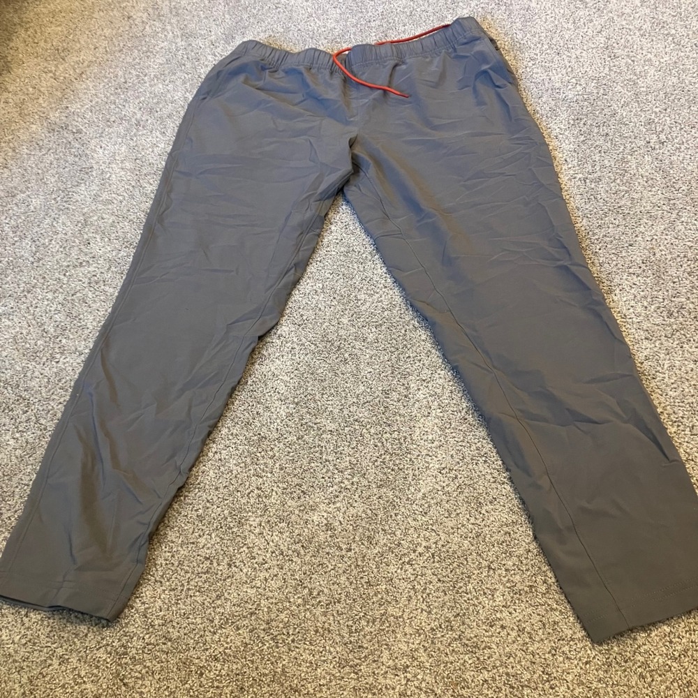 Eddie Bauer Mens XL Gray Performance Hiking Pant Stretch Water Repellent Tapered